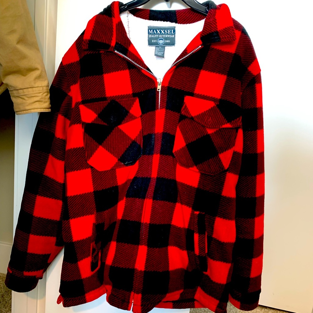 Mens Sherpa Lined fleece jacket